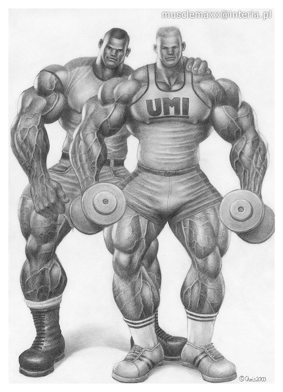 muscle drawing easy