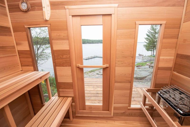 cabin sauna inside
