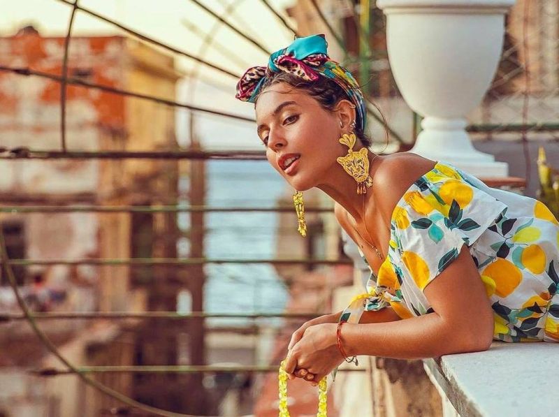 half cuban women