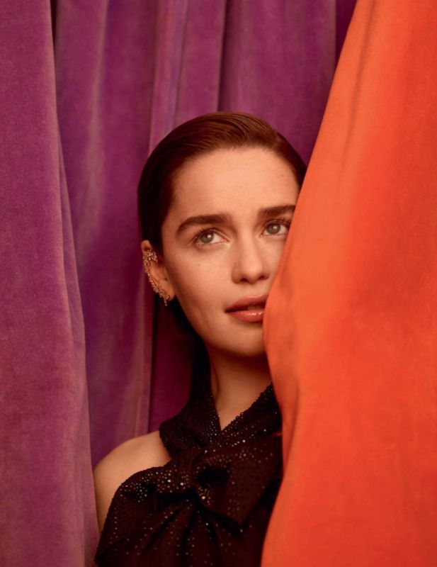 emilia clarke looking to camera