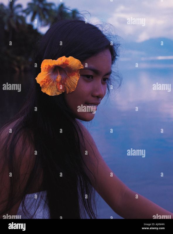 polynesian women portraits
