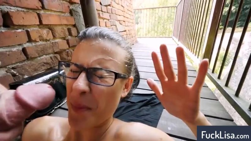 shemale gives facial cum