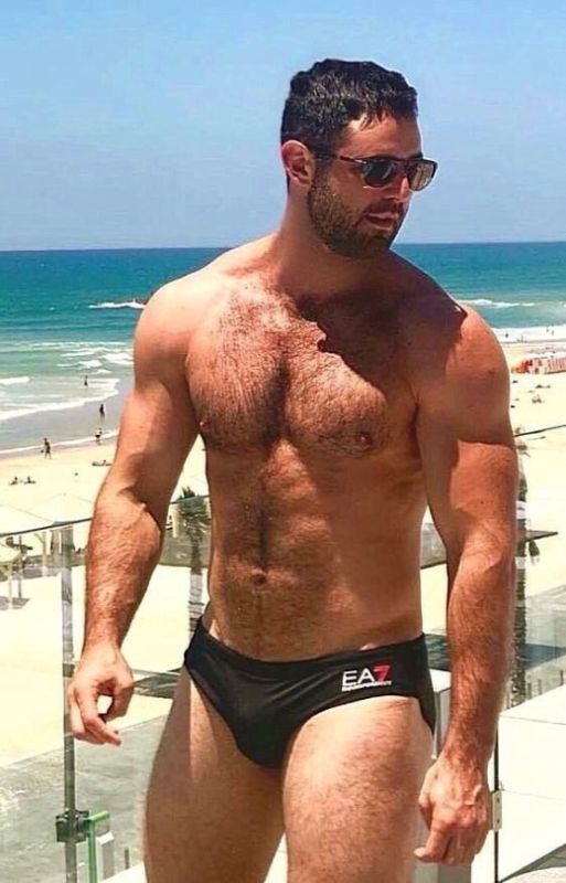 men in speedos with outlines