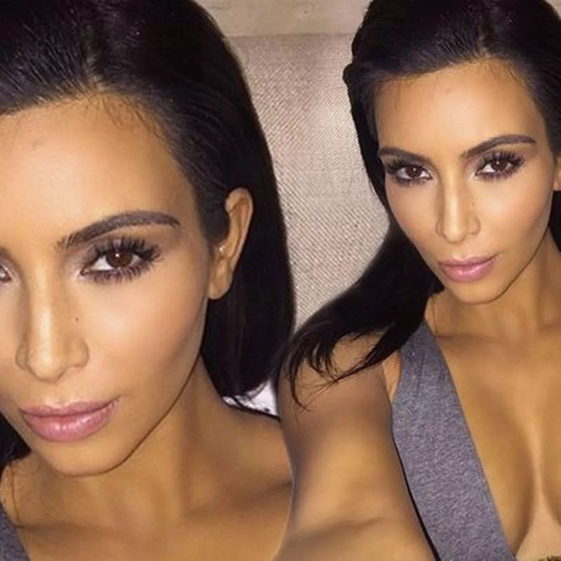 kim kardashian side view