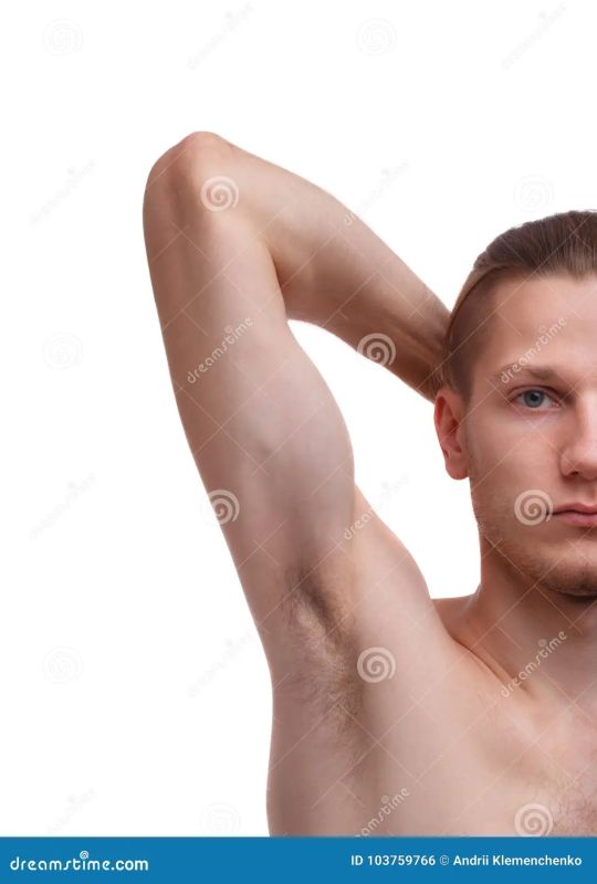 yellow armpit hair