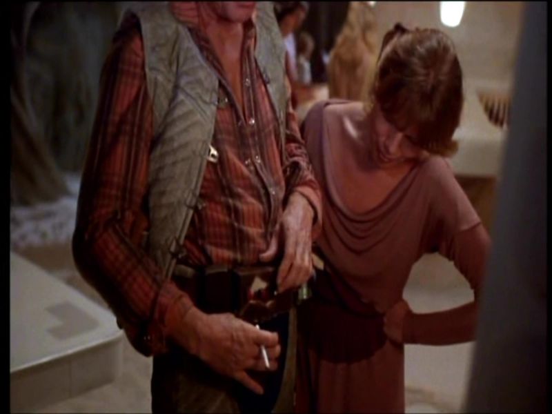 marta kristen in red dress