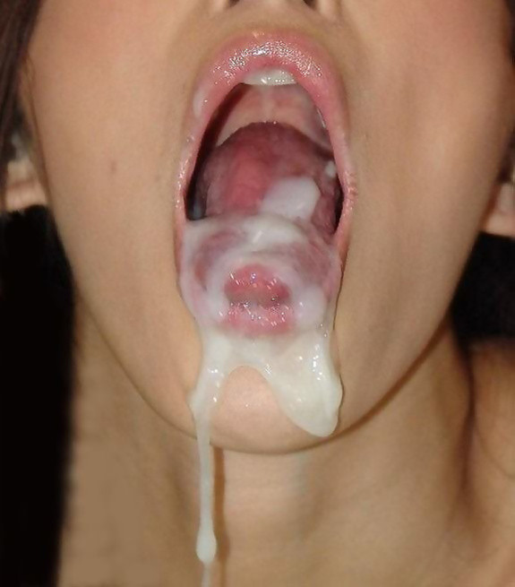 brunette cum lips