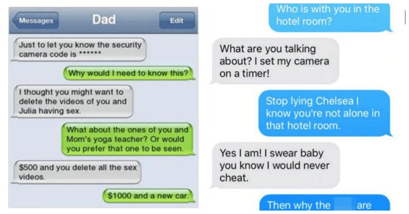 fake text message