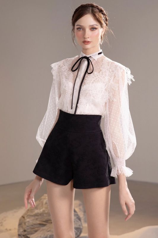 sheer blouse pokey