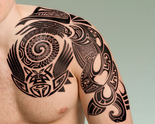 upper shoulder tattoo