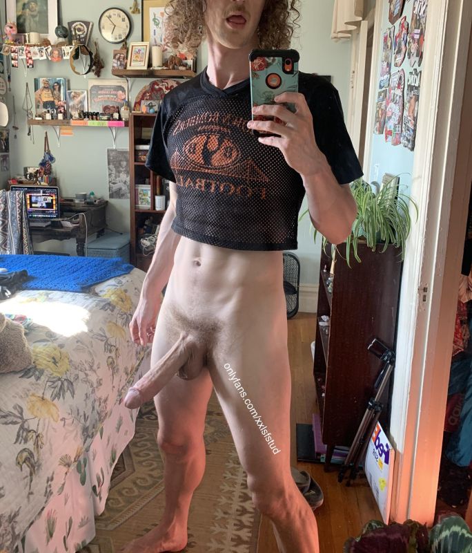skinny guy huge balls