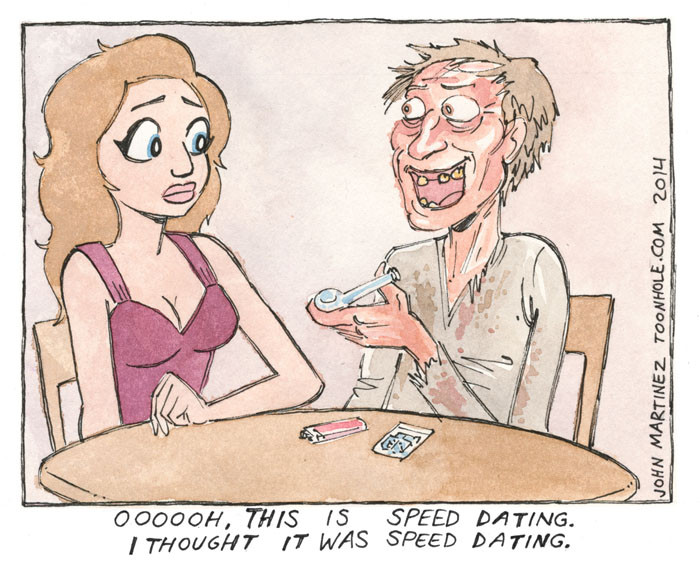 online dating comic strip