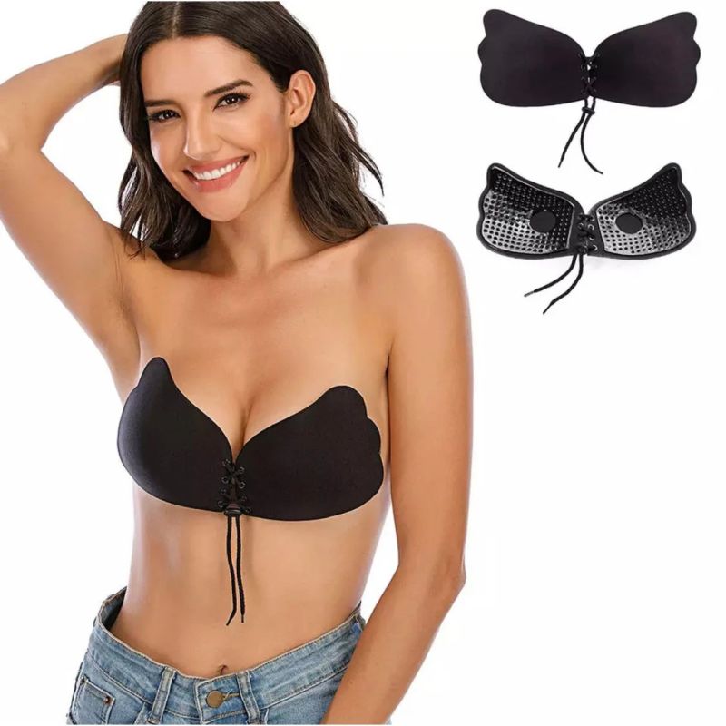 drawstring strapless bra