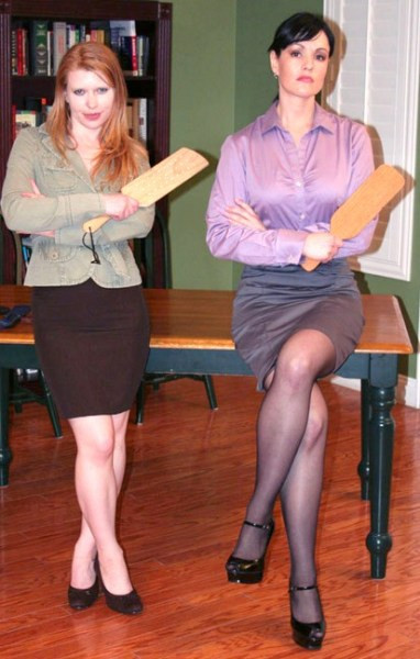 women leather strict authority