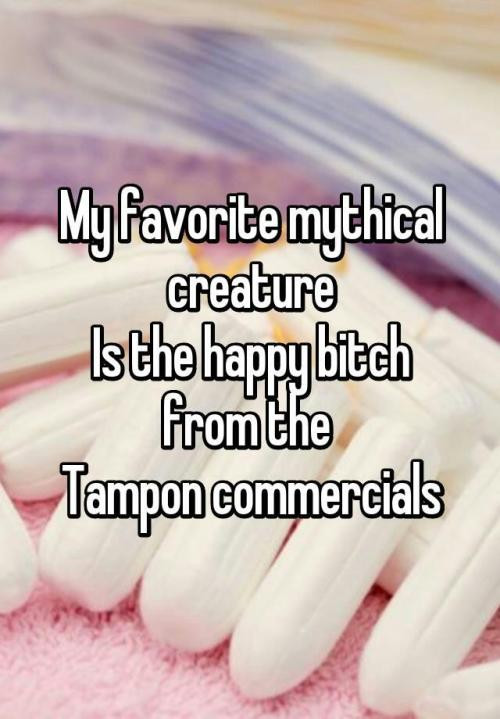 period pads and tampons
