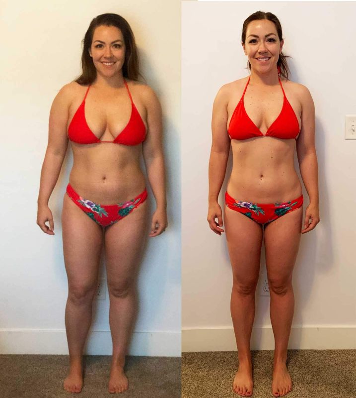 before and after weight loss diet