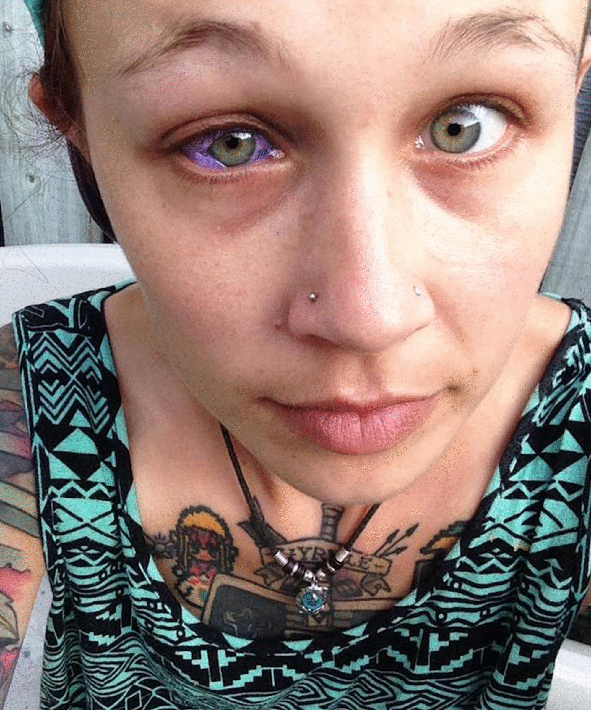 broken skin tattoo