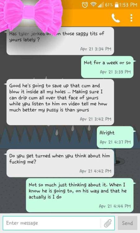 caught on text